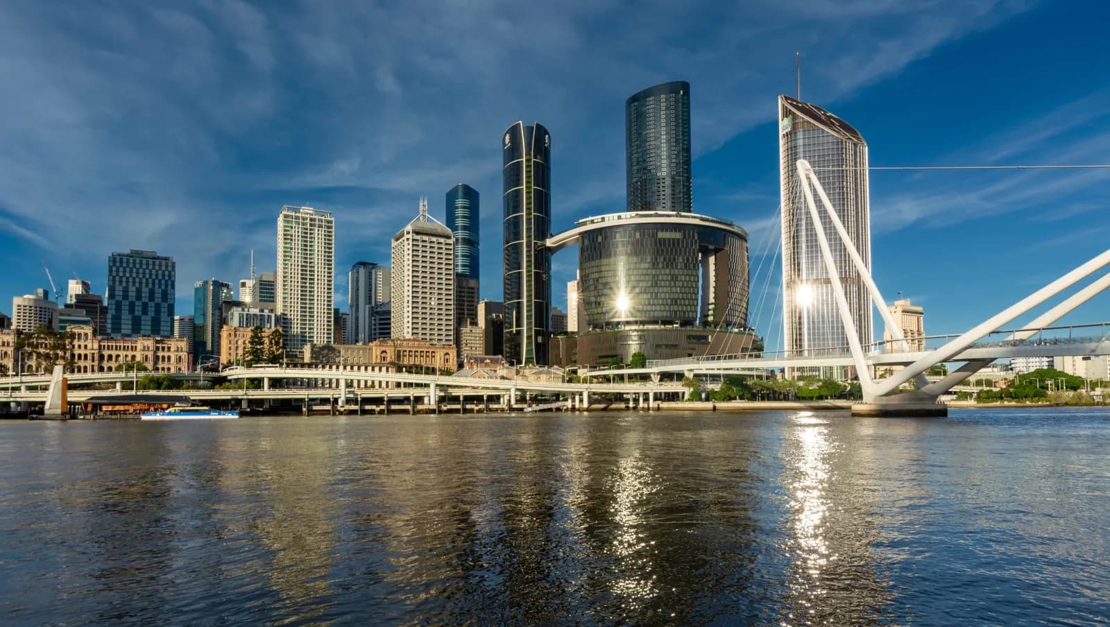 Brisbane cityscape with river and bridge