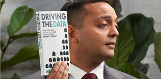 Arjun Paliwal with his book Driving the Data