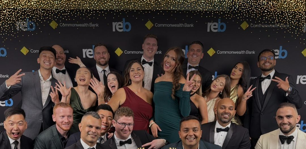The InvestorKit team together at the 2026 REB Awards
