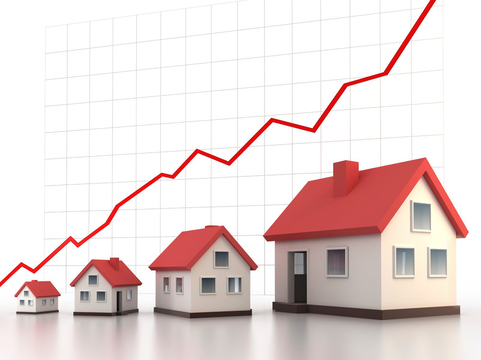 Dummy houses with graphs showing growth potential in the dual occupancy home with smart investment strategies in Australian property landscape